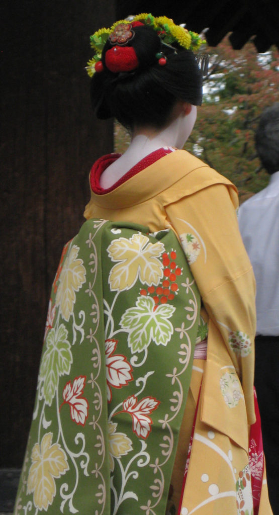 A geisha in Kyoto.