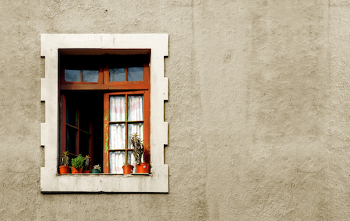 A window next to copyspace in Chile